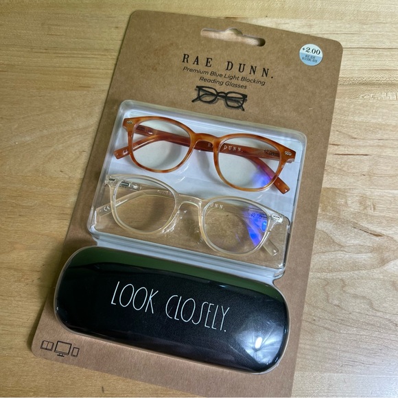 Rae Dunn Premium Blue Light Blocking Reading Glasses +2.00 NWT - Picture 1 of 3